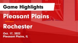 Pleasant Plains  vs Rochester  Game Highlights - Oct. 17, 2022