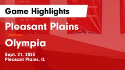 Pleasant Plains  vs Olympia  Game Highlights - Sept. 21, 2023