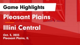 Pleasant Plains  vs Illini Central Game Highlights - Oct. 5, 2023