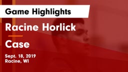 Racine Horlick vs Case  Game Highlights - Sept. 18, 2019