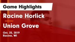 Racine Horlick vs Union Grove  Game Highlights - Oct. 25, 2019