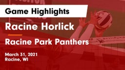 Racine Horlick vs Racine Park Panthers  Game Highlights - March 31, 2021