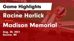 Racine Horlick vs Madison Memorial  Game Highlights - Aug. 28, 2021