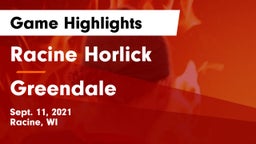 Racine Horlick vs Greendale  Game Highlights - Sept. 11, 2021