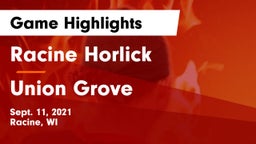 Racine Horlick vs Union Grove  Game Highlights - Sept. 11, 2021
