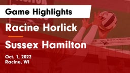 Racine Horlick vs Sussex Hamilton Game Highlights - Oct. 1, 2022