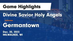 Divine Savior Holy Angels vs Germantown  Game Highlights - Dec. 20, 2023
