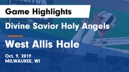 Divine Savior Holy Angels vs West Allis Hale Game Highlights - Oct. 9, 2019