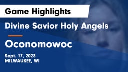 Divine Savior Holy Angels vs Oconomowoc  Game Highlights - Sept. 17, 2023