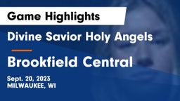 Divine Savior Holy Angels vs Brookfield Central  Game Highlights - Sept. 20, 2023
