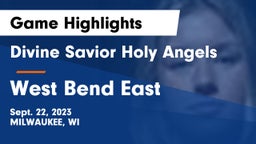 Divine Savior Holy Angels vs West Bend East Game Highlights - Sept. 22, 2023