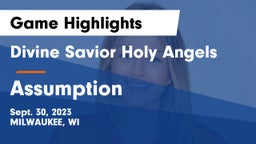 Divine Savior Holy Angels vs Assumption Game Highlights - Sept. 30, 2023