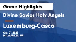 Divine Savior Holy Angels vs Luxemburg-Casco  Game Highlights - Oct. 7, 2023