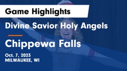 Divine Savior Holy Angels vs Chippewa Falls  Game Highlights - Oct. 7, 2023