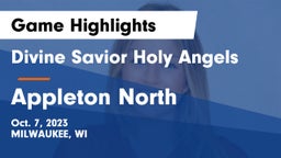 Divine Savior Holy Angels vs Appleton North  Game Highlights - Oct. 7, 2023