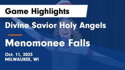 Divine Savior Holy Angels vs Menomonee Falls  Game Highlights - Oct. 11, 2023