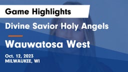 Divine Savior Holy Angels vs Wauwatosa West Game Highlights - Oct. 12, 2023