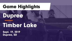 Dupree  vs Timber Lake  Game Highlights - Sept. 19, 2019