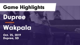 Dupree  vs Wakpala  Game Highlights - Oct. 25, 2019