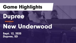Dupree  vs New Underwood Game Highlights - Sept. 12, 2020