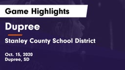 Dupree  vs Stanley County School District Game Highlights - Oct. 15, 2020