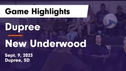 Dupree  vs New Underwood Game Highlights - Sept. 9, 2023