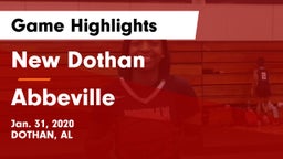 New Dothan  vs Abbeville  Game Highlights - Jan. 31, 2020