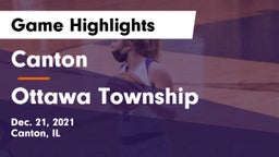 Canton  vs Ottawa Township  Game Highlights - Dec. 21, 2021