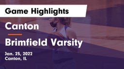 Canton  vs Brimfield Varsity Game Highlights - Jan. 25, 2022