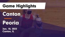 Canton  vs Peoria  Game Highlights - Jan. 18, 2022