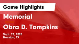 Memorial  vs Obra D. Tompkins  Game Highlights - Sept. 23, 2020