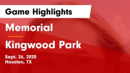 Memorial  vs Kingwood Park  Game Highlights - Sept. 26, 2020