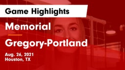 Memorial  vs Gregory-Portland  Game Highlights - Aug. 26, 2021