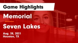 Memorial  vs Seven Lakes  Game Highlights - Aug. 28, 2021