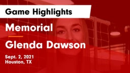 Memorial  vs Glenda Dawson  Game Highlights - Sept. 2, 2021