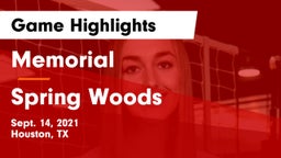 Memorial  vs Spring Woods  Game Highlights - Sept. 14, 2021