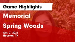 Memorial  vs Spring Woods  Game Highlights - Oct. 7, 2021