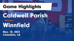 Caldwell Parish  vs Winnfield  Game Highlights - Nov. 18, 2023