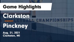 Clarkston  vs Pinckney  Game Highlights - Aug. 21, 2021