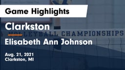 Clarkston  vs Elisabeth Ann Johnson  Game Highlights - Aug. 21, 2021