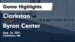 Clarkston  vs Byron Center  Game Highlights - Aug. 26, 2021