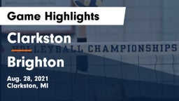 Clarkston  vs Brighton  Game Highlights - Aug. 28, 2021