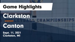 Clarkston  vs Canton Game Highlights - Sept. 11, 2021