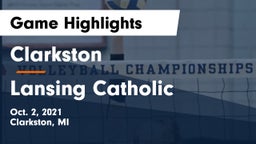 Clarkston  vs Lansing Catholic  Game Highlights - Oct. 2, 2021