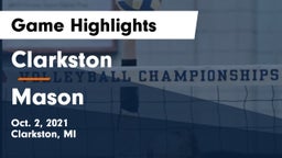 Clarkston  vs Mason  Game Highlights - Oct. 2, 2021