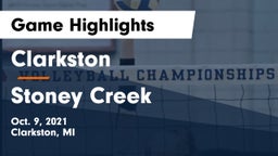 Clarkston  vs Stoney Creek  Game Highlights - Oct. 9, 2021