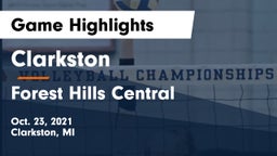 Clarkston  vs Forest Hills Central  Game Highlights - Oct. 23, 2021