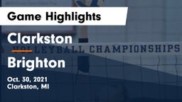 Clarkston  vs Brighton  Game Highlights - Oct. 30, 2021