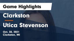 Clarkston  vs Utica Stevenson  Game Highlights - Oct. 30, 2021