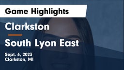 Clarkston  vs South Lyon East  Game Highlights - Sept. 6, 2023